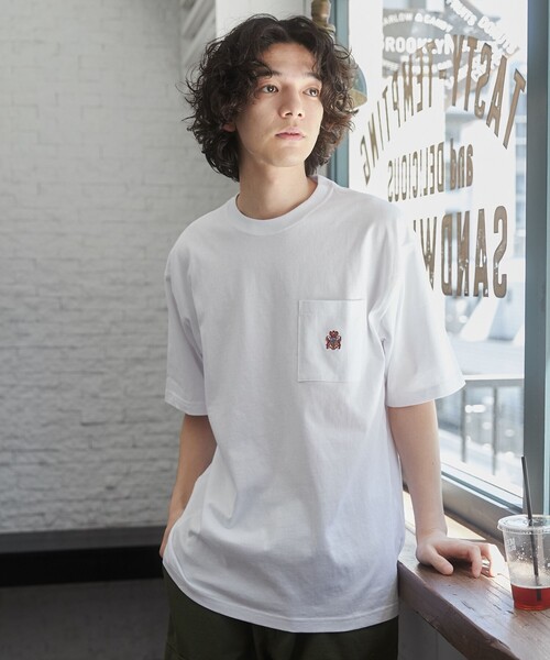 TOWNCRAFT（タウンクラフト）の「TOWNCRAFT（タウンクラフト）別注ロゴプリントTシャツ（Tシャツ/カットソー・メンズ・ホワイト/ネイビー/ダークブラウン・M/XL/L）」の4枚目の写真