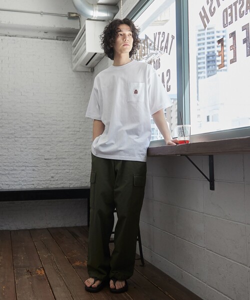 TOWNCRAFT（タウンクラフト）の「TOWNCRAFT（タウンクラフト）別注ロゴプリントTシャツ（Tシャツ/カットソー・メンズ・ホワイト/ネイビー/ダークブラウン・M/XL/L）」の7枚目の写真