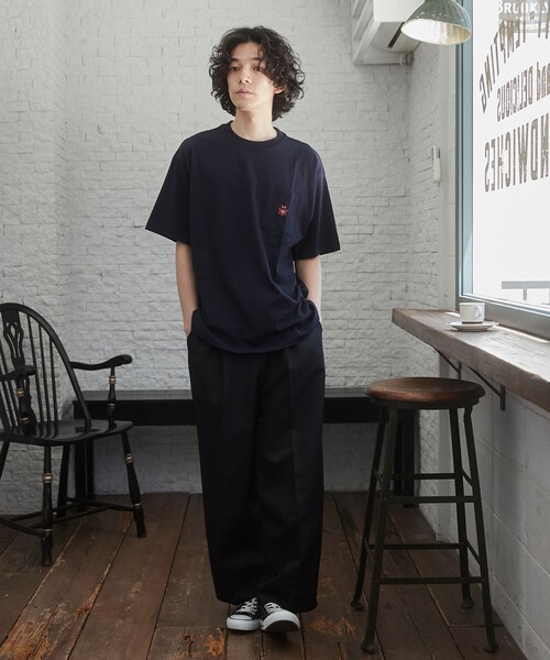 TOWNCRAFT（タウンクラフト）の「TOWNCRAFT（タウンクラフト）別注ロゴプリントTシャツ（Tシャツ/カットソー・メンズ・ホワイト/ネイビー/ダークブラウン・M/XL/L）」の10枚目の写真