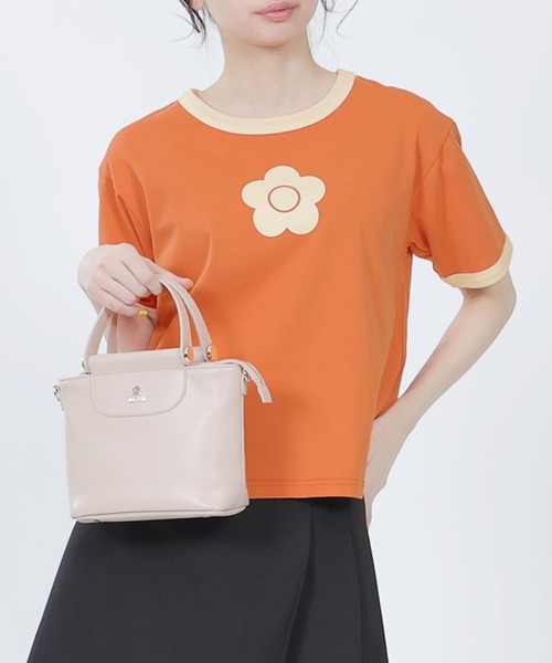 MARY QUANT（マリークワント）の「デイジーリンガー Tシャツ（Tシャツ/カットソー・レディース・オレンジ/ブラック/アイボリー/ブルー/ライトグリーン・M）」の5枚目の写真