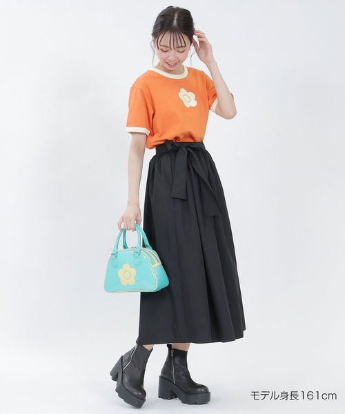 MARY QUANT（マリークワント）の「デイジーリンガー Tシャツ（Tシャツ/カットソー・レディース・オレンジ/ブラック/アイボリー/ブルー/ライトグリーン・M）」の8枚目の写真