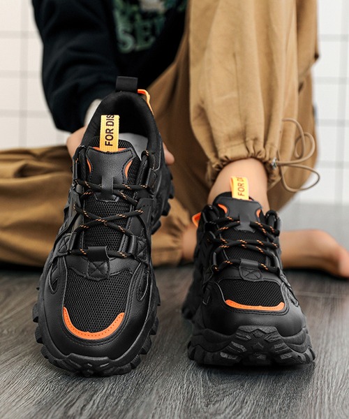 BENDER TOKYO（ベンダートウキョウ）の「コリアン アグリシューズ 厚底 ダッドスニーカー（スニーカー・メンズ・ブラック系その他/ブラック/ホワイト・25/26/27）」の10枚目の写真