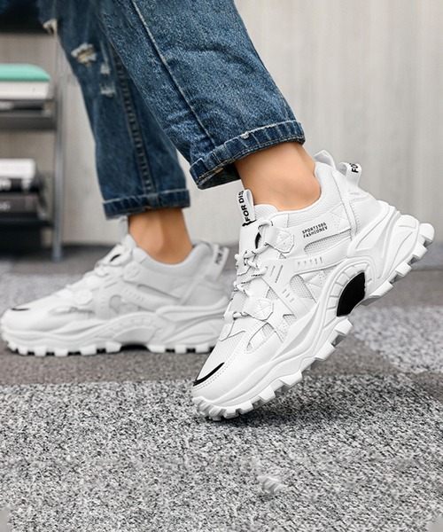 BENDER TOKYO（ベンダートウキョウ）の「コリアン アグリシューズ 厚底 ダッドスニーカー（スニーカー・メンズ・ブラック系その他/ブラック/ホワイト・25/26/27）」の16枚目の写真