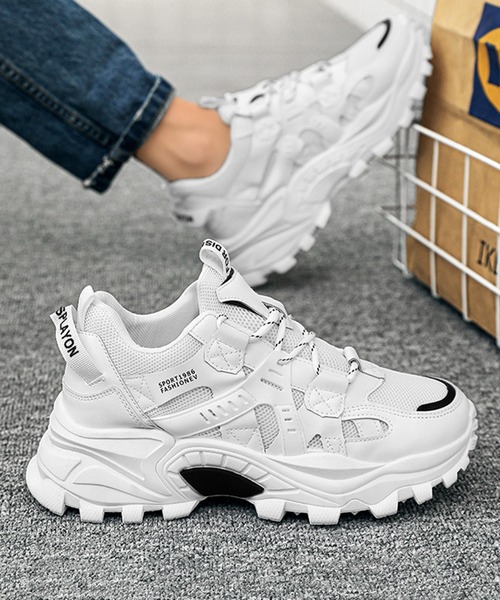 BENDER TOKYO（ベンダートウキョウ）の「コリアン アグリシューズ 厚底 ダッドスニーカー（スニーカー・メンズ・ブラック系その他/ブラック/ホワイト・25/26/27）」の15枚目の写真