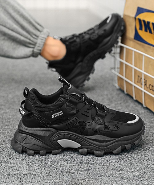 BENDER TOKYO（ベンダートウキョウ）の「コリアン アグリシューズ 厚底 ダッドスニーカー（スニーカー・メンズ・ブラック系その他/ブラック/ホワイト・25/26/27）」の19枚目の写真