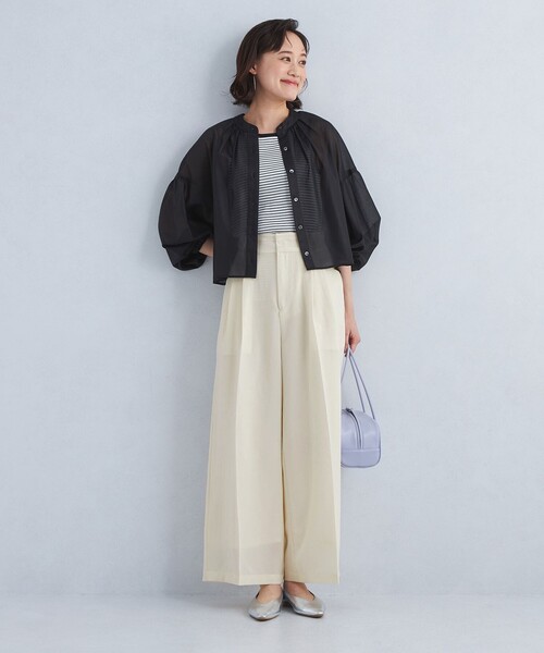 専用green label relaxing ジャケット40　ワイド パンツ38 green label relaxing スラックス パンツ P/LI 2タック ワイド