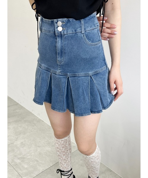 foufou スーパーフレアデニムスカート Mサイズ 回る！フレア