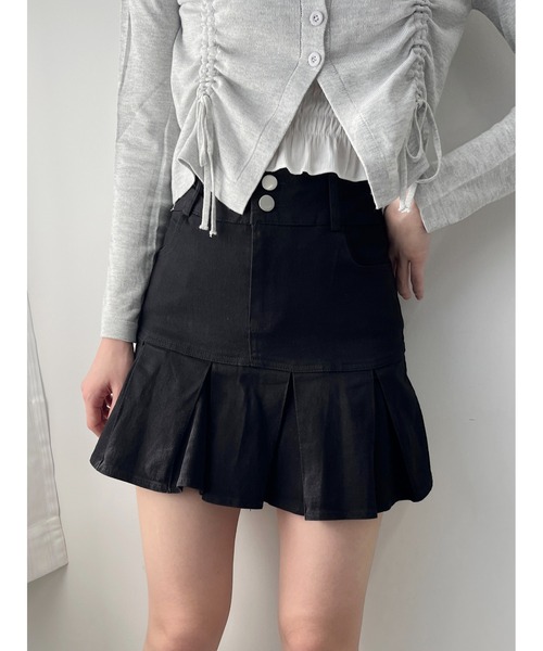 PHILLY（フィリー）の「【PHILLY】フレアデニムミニスカート（デニムスカート・レディース・インディゴブルー/ブラック・FREE）」の12枚目の写真