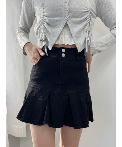 PHILLY（フィリー）の「【PHILLY】フレアデニムミニスカート（デニムスカート・レディース・インディゴブルー/ブラック・FREE）」の9枚目の写真