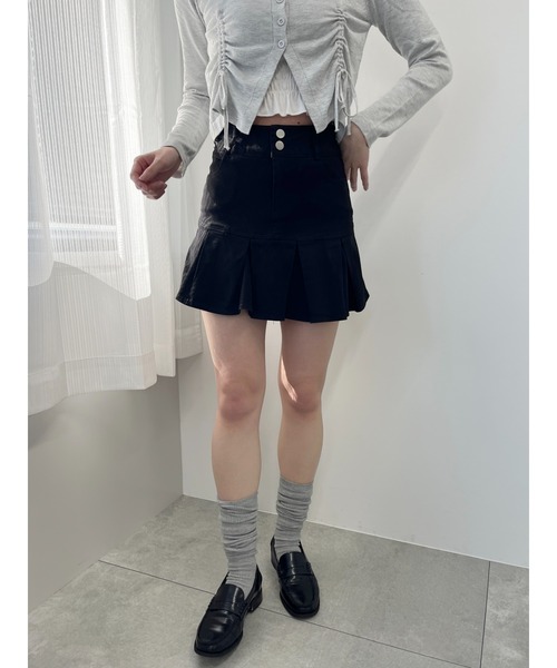 PHILLY（フィリー）の「【PHILLY】フレアデニムミニスカート（デニムスカート・レディース・インディゴブルー/ブラック・FREE）」の10枚目の写真