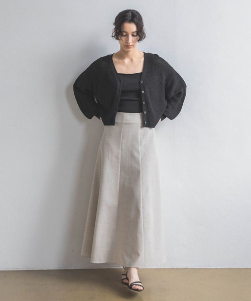 A part by(アパートバイ)の「リネンコンキャミソール(キャミソール・レディース・ライトベージュ/ブラック/イエロー・FREE)」の4枚目の写真