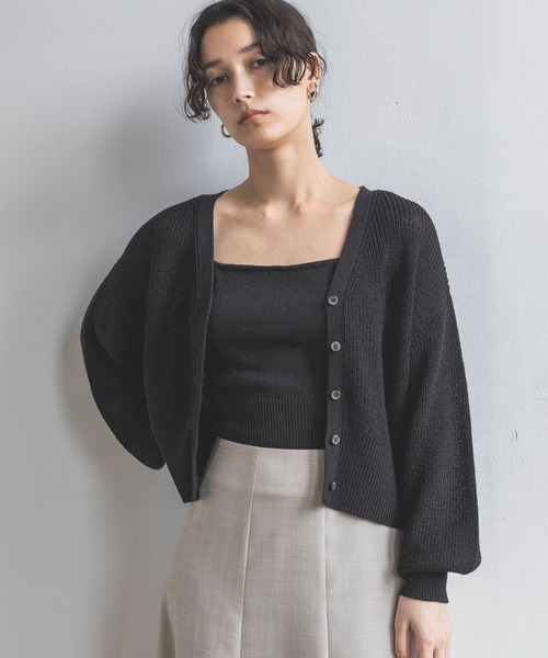 A part by(アパートバイ)の「リネンコンキャミソール(キャミソール・レディース・ライトベージュ/ブラック/イエロー・FREE)」の5枚目の写真