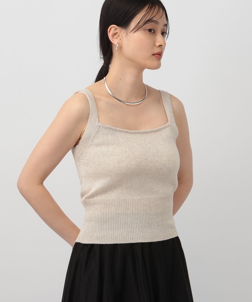 A part by(アパートバイ)の「リネンコンキャミソール(キャミソール・レディース・ライトベージュ/ブラック/イエロー・FREE)」の19枚目の写真
