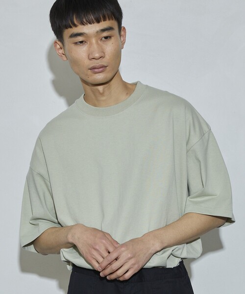 Firsthand（ファーストハンド）の「Firsthand/ファーストハンド 9.4oz US BIG S/S TEE 24SS / コットンUSA ヘビーオンスTシャツ（Tシャツ/カットソー・メンズ・ブルーグリーン/ベージュ/ブラック/ホワイト・X-LARGE/LARGE/MEDIUM）」の7枚目の写真