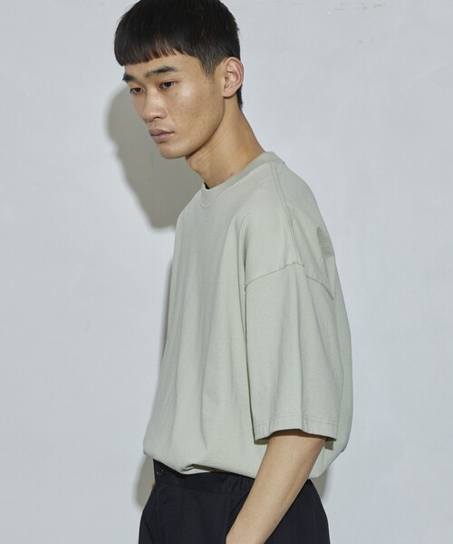 Firsthand（ファーストハンド）の「Firsthand/ファーストハンド 9.4oz US BIG S/S TEE 24SS / コットンUSA ヘビーオンスTシャツ（Tシャツ/カットソー・メンズ・ブルーグリーン/ベージュ/ブラック/ホワイト・X-LARGE/LARGE/MEDIUM）」の10枚目の写真