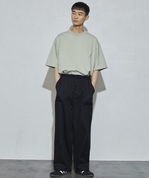 Firsthand（ファーストハンド）の「Firsthand/ファーストハンド 9.4oz US BIG S/S TEE 24SS / コットンUSA ヘビーオンスTシャツ（Tシャツ/カットソー・メンズ・ブルーグリーン/ベージュ/ブラック/ホワイト・X-LARGE/LARGE/MEDIUM）」の12枚目の写真