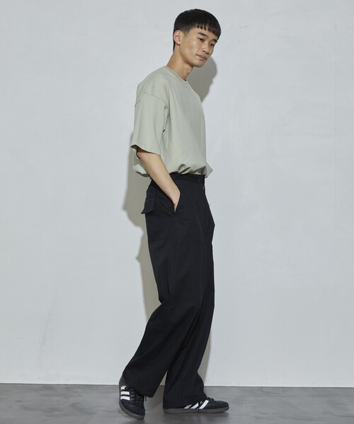 Firsthand（ファーストハンド）の「Firsthand/ファーストハンド 9.4oz US BIG S/S TEE 24SS / コットンUSA ヘビーオンスTシャツ（Tシャツ/カットソー・メンズ・ブルーグリーン/ベージュ/ブラック/ホワイト・X-LARGE/LARGE/MEDIUM）」の13枚目の写真