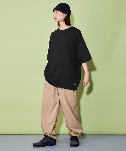 CITEN(シテン)の「<CITEN>ロゴ プレーンTシャツ(Tシャツ/カットソー・メンズ・ブラック/ホワイト/ベージュ/ライム・S/M/L)」の18枚目の写真