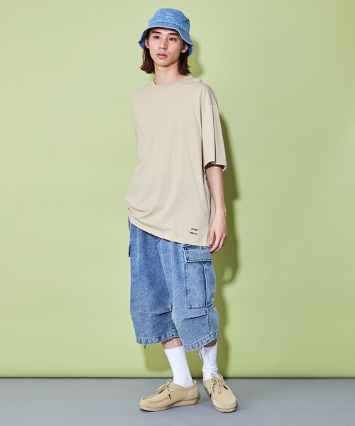 CITEN(シテン)の「<CITEN>ロゴ プレーンTシャツ(Tシャツ/カットソー・メンズ・ブラック/ホワイト/ベージュ/ライム・S/M/L)」の21枚目の写真