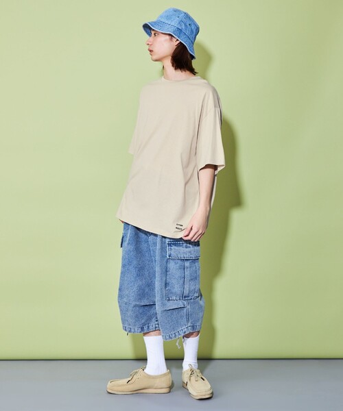 CITEN(シテン)の「<CITEN>ロゴ プレーンTシャツ(Tシャツ/カットソー・メンズ・ブラック/ホワイト/ベージュ/ライム・S/M/L)」の22枚目の写真