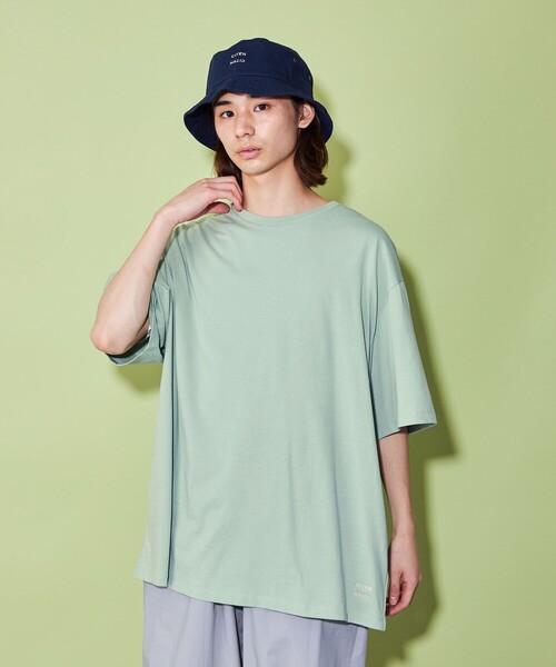 CITEN(シテン)の「<CITEN>ロゴ プレーンTシャツ(Tシャツ/カットソー・メンズ・ブラック/ホワイト/ベージュ/ライム・S/M/L)」の12枚目の写真