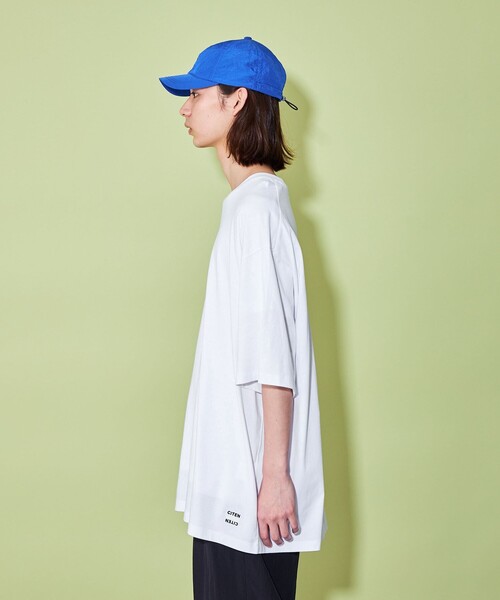 CITEN(シテン)の「<CITEN>ロゴ プレーンTシャツ(Tシャツ/カットソー・メンズ・ブラック/ホワイト/ベージュ/ライム・S/M/L)」の16枚目の写真