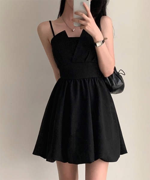 by muni:r（バイ ムニール）の「【お気に入り登録数2万突破！】バックリボンバルーンワンピース（ワンピース・レディース・ホワイト/ブラック・FREE）」の18枚目の写真