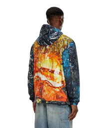 DIESEL 抽象的な風景柄 ナイロンジャケットとパンツ（大きいサイズ） DIESEL 抽象的な風景柄 ナイロンジャケットとパンツ（大きい