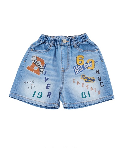 Ocean&Ground(オーシャン&グラウンド)の「プリントデニムワイドショーツ(80~140cm)(デニムパンツ・キッズ・ネイビー/ダークブルー・110/120/130/140/80/90/95/100)」の13枚目の写真