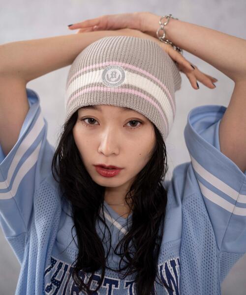 WEGO(ウィゴー)の「WEGO/ワンポイント刺繍シングルニットワッチ(ニットキャップ/ビーニー・レディース・ブラック/グレー/ベージュ・FREE)」の8枚目の写真