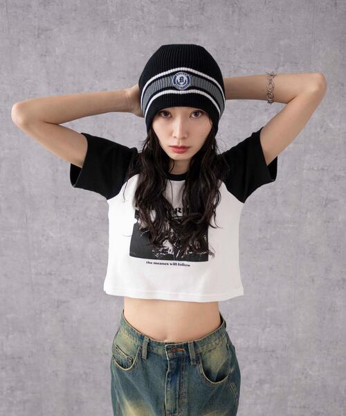 WEGO(ウィゴー)の「WEGO/ワンポイント刺繍シングルニットワッチ(ニットキャップ/ビーニー・レディース・ブラック/グレー/ベージュ・FREE)」の6枚目の写真