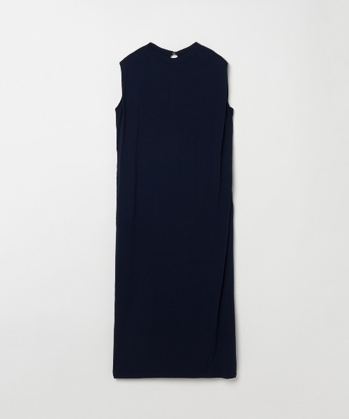 three dots（スリードッツ）の「トラベルライン ドレス（ワンピース・レディース・ネイビー/ブラック・MEDIUM/SMALL）」の2枚目の写真