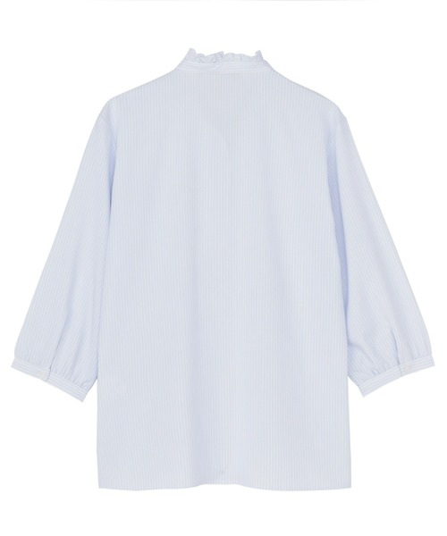 【Loungedress】ピンタックシャツ D.S.CLUB ガーゼチェック ピンタックシャツ(L 02 ブラック