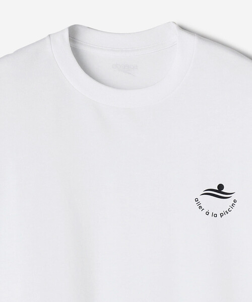 Speedo（スピード）の「Speedo｜〈別注〉クルーネックロゴTシャツ MEN（Tシャツ/カットソー・メンズ・ネイビー/ホワイト・S/M/L）」の9枚目の写真