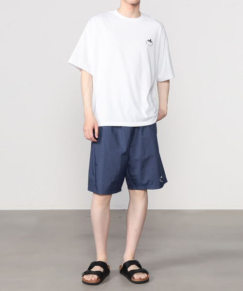 Speedo（スピード）の「Speedo｜〈別注〉クルーネックロゴTシャツ MEN（Tシャツ/カットソー・メンズ・ネイビー/ホワイト・S/M/L）」の3枚目の写真