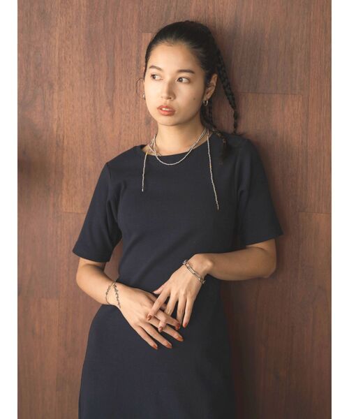 Ungrid(アングリッド)の「ハーフスリーブカットワンピース(ワンピース・レディース・ヘザーグレー/ブラック/オレンジ・FREE)」の17枚目の写真