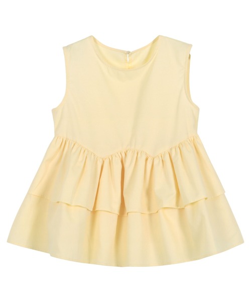 KOBE LETTUCE（コウベレタス）の「ティアードペプラムトップス（シャツ/ブラウス・レディース・ブラック/オフホワイト/イエロー系・M）」の13枚目の写真