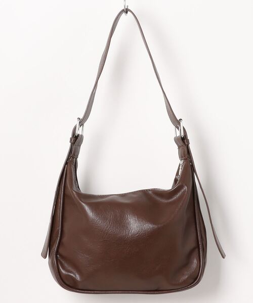 SPINNS（スピンズ）の「ハトメ合皮ショルダーバッグ（ショルダーバッグ・レディース・ブラウン/ブラック・ONESIZE）」の8枚目の写真