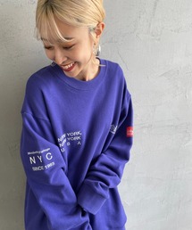 Manhattan Portage | [MANHATTAN PORTAGE/マンハッタンポーテージ] 別注 ブランドロゴ刺繍 クルーネックスウェット(スウェット)