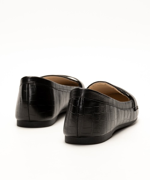 SVEC（シュベック）の「クロコ型押し 甲浅 コインローファー / スリッポン（ローファー・レディース・ブラウン/アイボリー/ブラック/シルバー・36/37/38/39/40）」の7枚目の写真