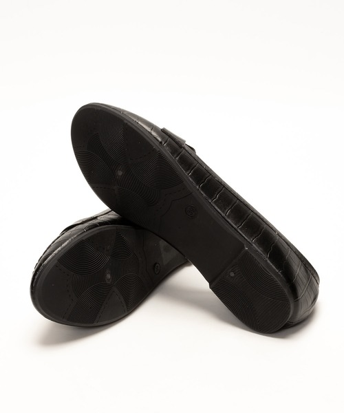 SVEC（シュベック）の「クロコ型押し 甲浅 コインローファー / スリッポン（ローファー・レディース・ブラウン/アイボリー/ブラック/シルバー・36/37/38/39/40）」の8枚目の写真