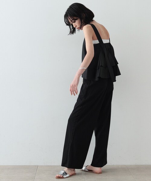 GALLEST（ギャレスト）の「◆イージーラインパンツ（その他パンツ・レディース・ライトグレー/ブラック・36/38）」の4枚目の写真