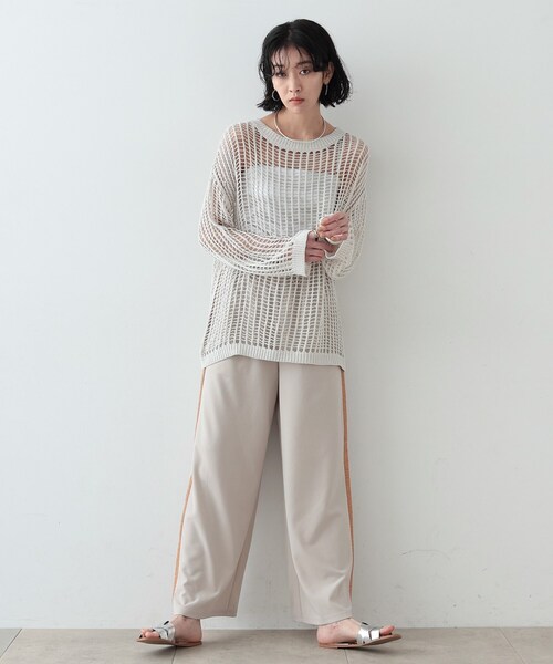 GALLEST（ギャレスト）の「◆イージーラインパンツ（その他パンツ・レディース・ライトグレー/ブラック・36/38）」の16枚目の写真