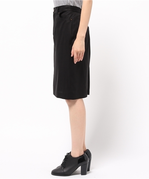 SIMONE LIST（シモーヌリスト）の「テンセルチェックスカート（スカート・レディース・ベージュ/ブラック・38）」の4枚目の写真