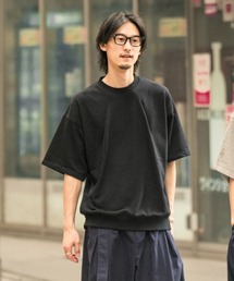 Nanmo.（ナンモ）の「TUCK SWAET T-SHIRT / タッククルーネックスウェットTシャツ（Tシャツ/カットソー）」