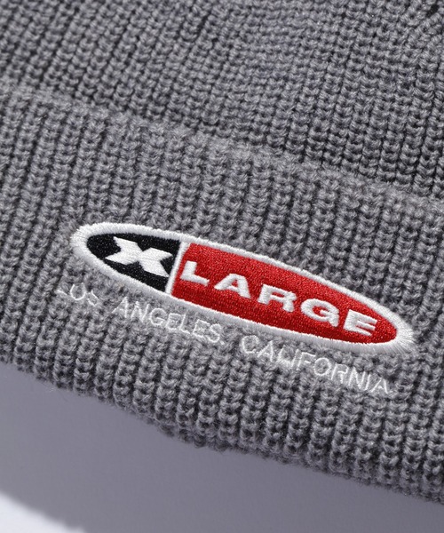 XLARGE（エクストララージ）の「OVAL EMB. KNIT CAP（ニットキャップ/ビーニー・メンズ・グレー/ブラック/ブラウン・ONE SIZE）」の9枚目の写真