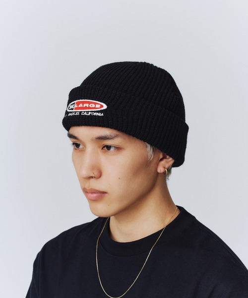 XLARGE（エクストララージ）の「OVAL EMB. KNIT CAP（ニットキャップ/ビーニー・メンズ・グレー/ブラック/ブラウン・ONE SIZE）」の8枚目の写真