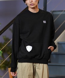 POLER/ポーラー スウェットトレーナー カンガルーポケット オーバーサイズ ユニセックス 243MCV0066