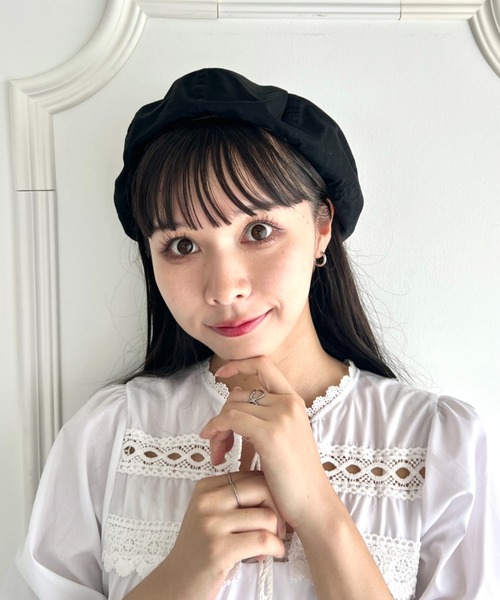 セール】シンプルツイルベレー帽（ハンチング/ベレー帽