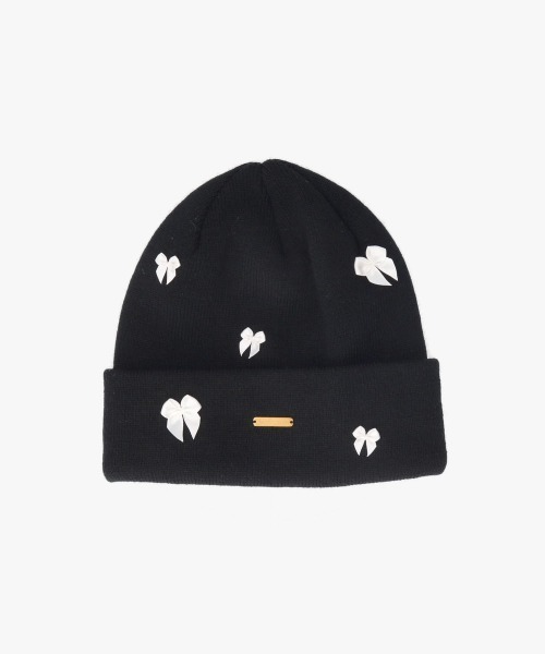 kaorinomori（カオリノモリ）の「kaorinomori ユスニット / カオリノモリ（ニットキャップ/ビーニー・レディース・グレー/ブラック/ホワイト・FREE）」の5枚目の写真